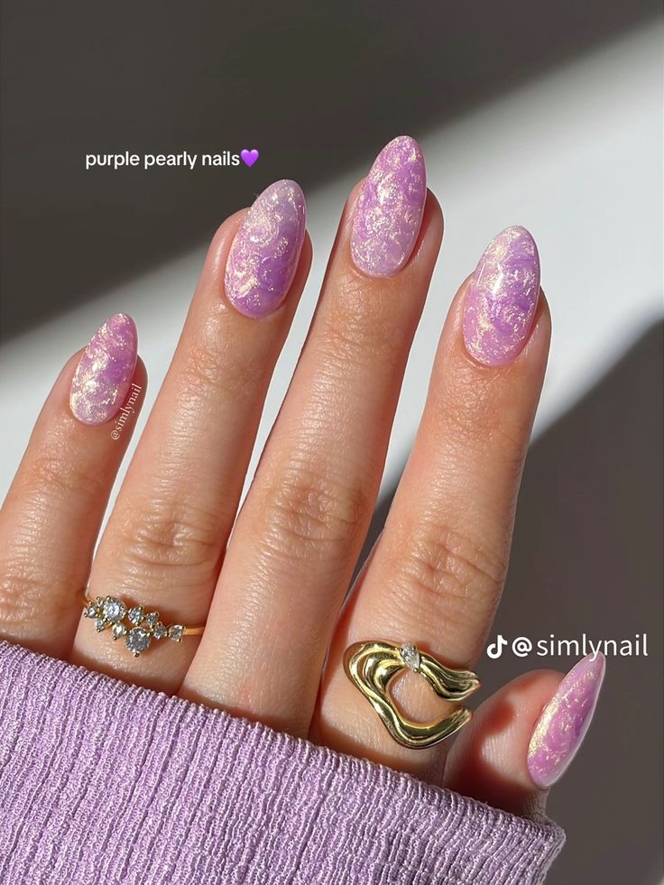 Purple Pearl – Press-On Nails (Set of 24)